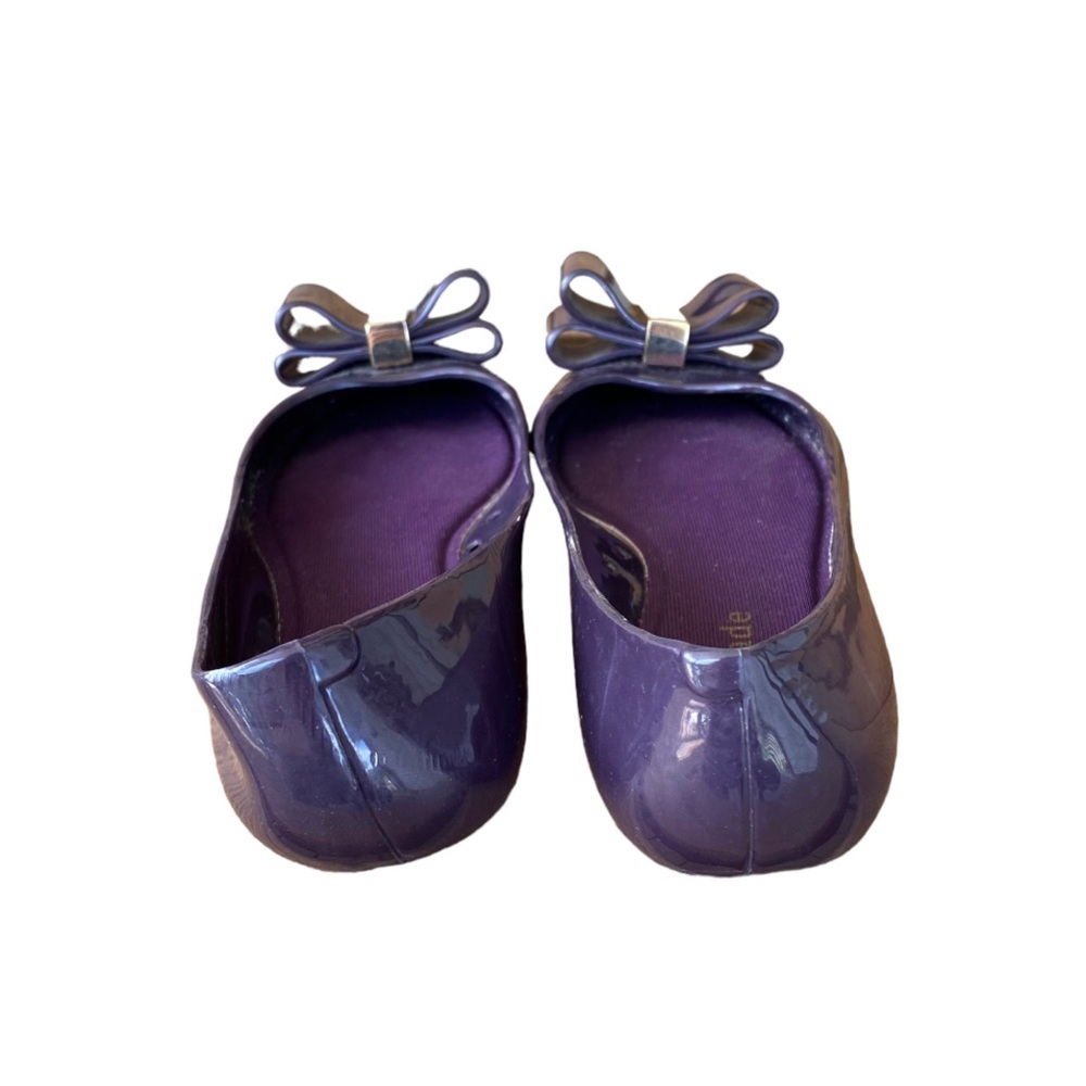 Kate Spade New York Purple Jelly Bow Ballerina Flats Size 6 - Picture 4 of 7